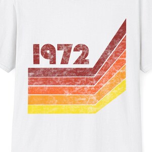 Retro 1972 Unisex Softstyle T-Shirt, Vintage Fashion Graphic Tee