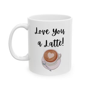 Valentine&#39;s Day Ceramic Mug, Love Heart Coffee Cup, Romantic Gift Idea, Holiday Drinkware, Valentine&#39;s Gift for Her, Valentine&#39;s Home Decor