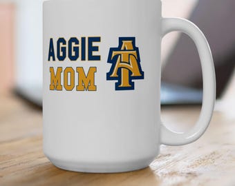 Aggie Mom Mug | N.C. A&T Aggies Pride Mug | HBCU College Spirit Mug | Aggie Pride Mug | Game Day Mug for Aggie Moms