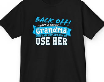Funny 'Crazy Grandma' Kids T-Shirt, Grandchild Gift