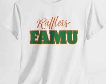 Rattlers FAMU T-Shirt, Florida A&M University Fan Shirt, FAMU Rattlers Apparel, HBCU Pride T-Shirt, Famu Gift for Students and Alumni