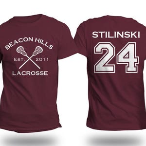 Stilinski 24 Shirt, Teen Wolf Inspired T-Shirt, Stiles Stilinski Tee, Teen Wolf Gift, Fandom Shirt, Beacon Hills Shirt, Front & Back Print