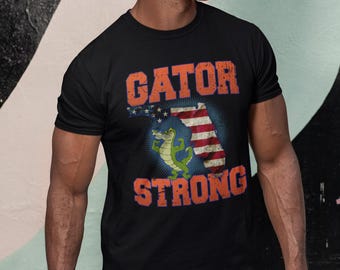 Gator Strong Tee - Unisex Heavy Cotton Florida Gators T-Shirt