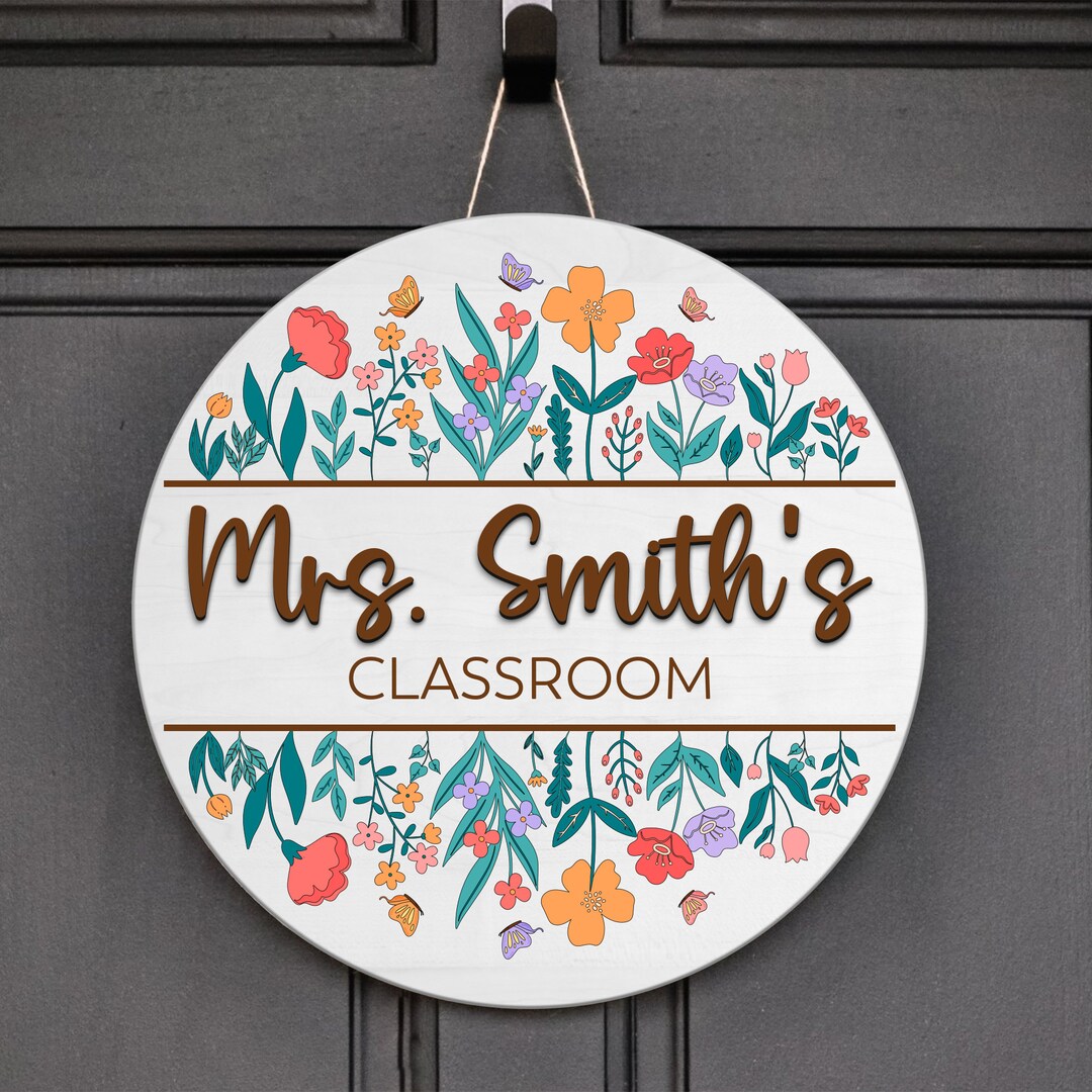 Teacher Wooden Sign for Desk, Personalized in This Classroom You Are ...