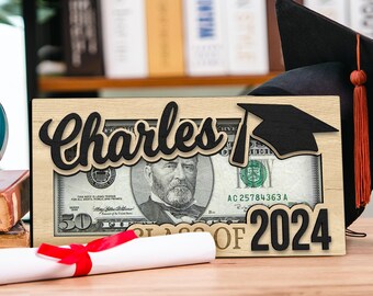 Personalized Graduation Gifts, Graduation Money Gift Holder, Congratulations Grad Gift,  Unique Grad Gifts For Students, Class of 2024, MH12
