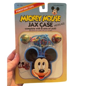 Tootsie Toy Mickey Mouse Jax Case Necklace | 1990