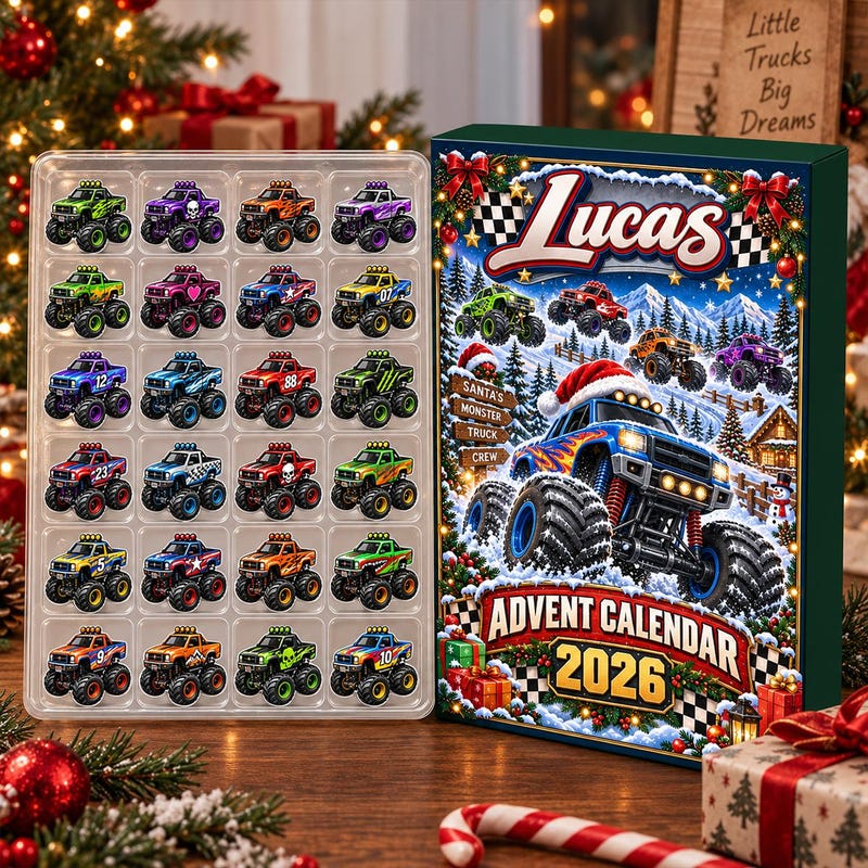 Monster truck advent calendar - Etsy.de