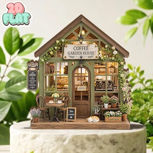 Diy Miniature Coffee Shop - Etsy