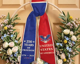 Banda patriótica del 250 aniversario de EE. UU., cinta de celebración de la independencia estadounidense