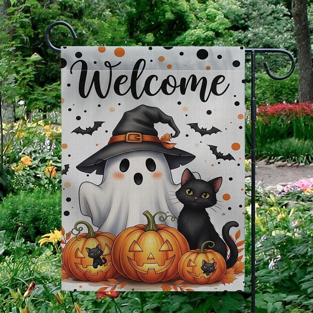 Halloween 3D-Gartendekoration – 3-teiliges Set, Wetterfest, Für Garten, Hof & Hundefreilauf