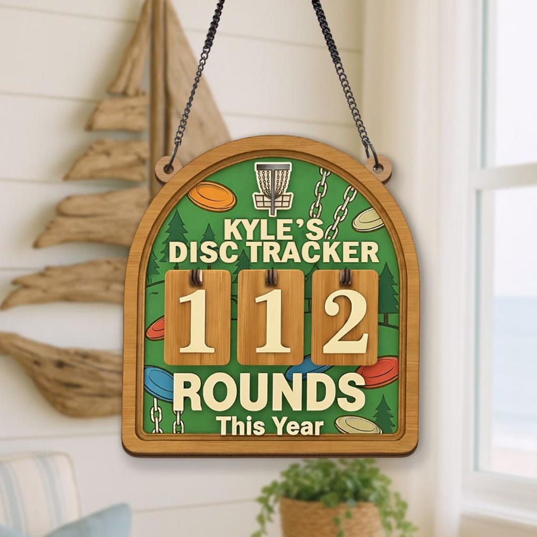 Personalized Disc Golf Rounds Tracker Sign, Player Gift Decor - Etsy