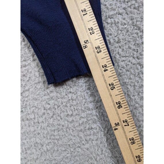 Andrew Rohan Sweater Mens 2XL Navy Tin Can Sailors Embroidered Logo Knit V-Neck View 6