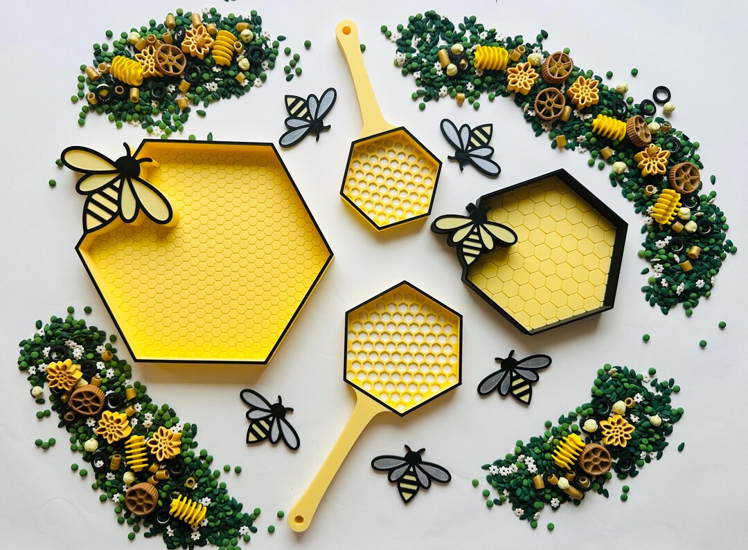 Honeycomb Bee Sensory Play Collection (light Yellow) - Etsy