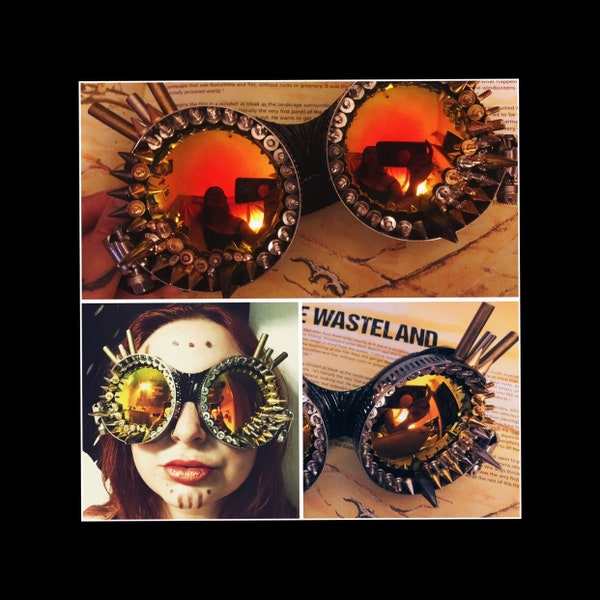 Doomsday Explosion: Unisex Steampunk Post Apocalyptic Goggles for Wasteland Weekend Burning Man Festivals Raves with FREE SHIPPING