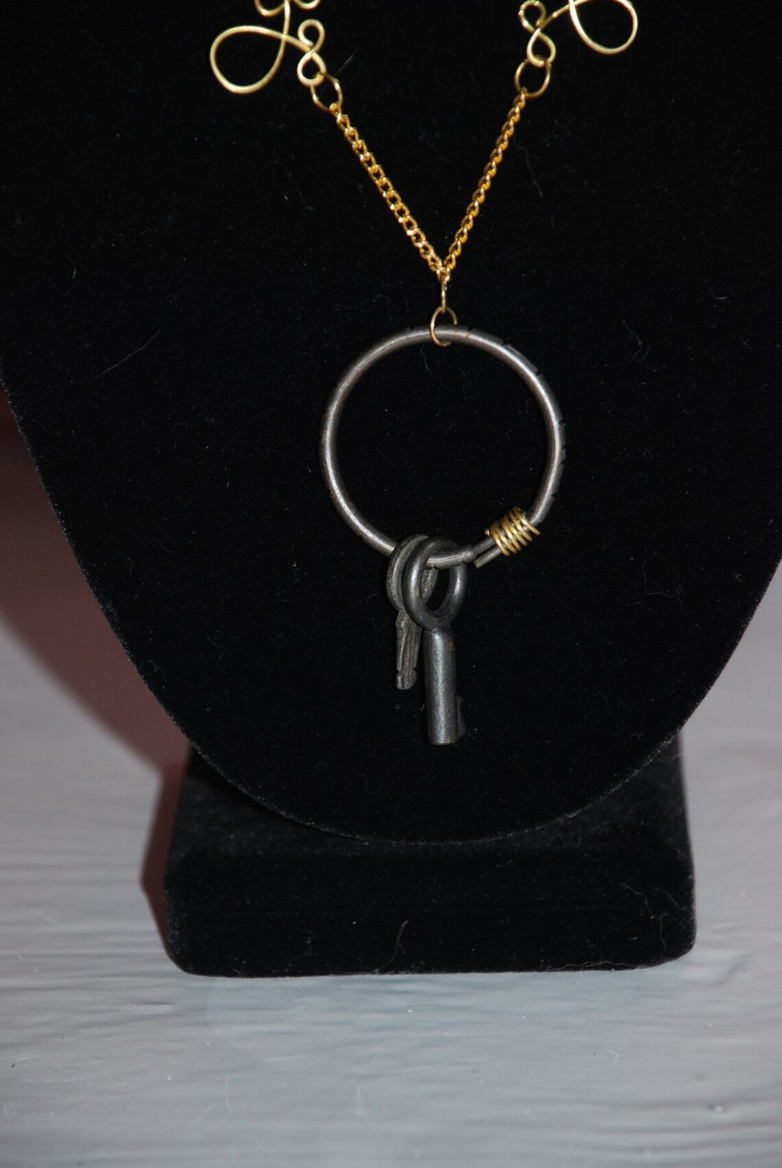 Janitor Ring Skeleton Key Necklace Great Holiday Gift Etsy