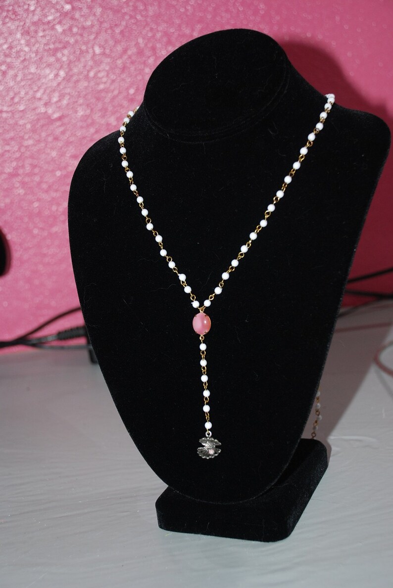 Oyster and Pearl RosaryStyle Necklace Great Holiday Gift Etsy