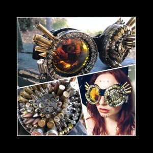 Apocalypse Eyepatch: Unisex Steampunk Post Apocalyptic Goggles for Wasteland Weekend Burning Man Festivals Raves with FREE SHIPPING