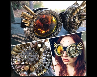 Apocalypse Eyepatch: Unisex Steampunk Post Apocalyptic Goggles for Wasteland Weekend Burning Man Festivals Raves with FREE SHIPPING