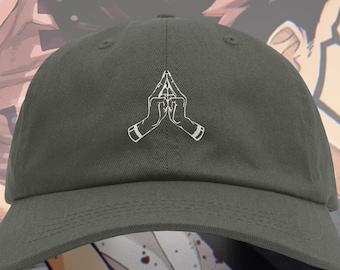 Gorra bordada con gesto de mano de Sukuna: Jujutsu Kaisen Anime