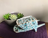Vintage Wheelbarrow Vase, with Frog,