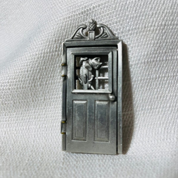 JJ Jonette Vintage Brooch "The Door" Hard to find