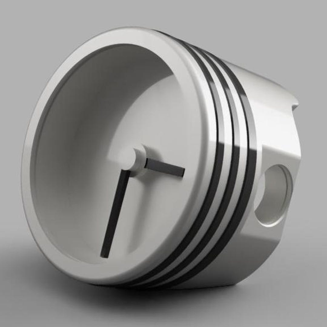3D Printed Automotive Piston Desk Clock – Car Enthusiast Gift, Mechanic ...