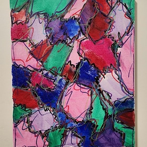 Acrylic with squiggles