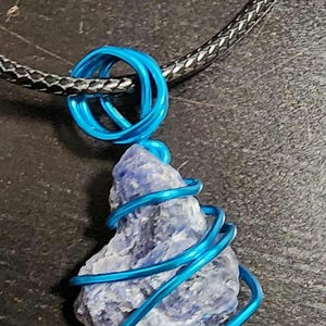 Purple stone pendant