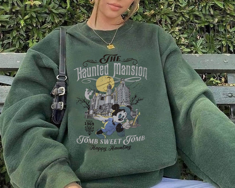 The Haunted Mansion Sweatshirt, Halloween Sweatshirt, Mickey Halloween, Disney Halloween, Halloween Gifts, Horror Movie Lover Gifts 