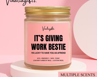 Its Giving Work Bestie Candle, Work Bestie Gift, Work Best Friend Candle, Work Best Friend Gift, Coworker Candle, Coworker Gift X429L