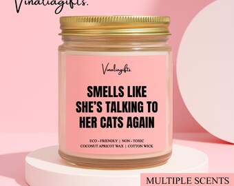 Cat Owner Candle, Cat Owner Gift, Cat Lover Gift, Cat Lover Candle, Cat Mom Candle, Cat Mom Gift, Cat Gifts For Women, CC1K3