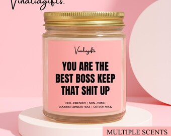 Best Boss Candle, Best Boss Gift, Boss Gift For Women, Boss Appreciation Candle Gift, Manager Candle Gift, Supervisor Candle Gift, B11K8