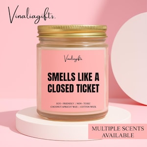 Smells Like A Closed Ticket Candle, Tech Support Candle, Tech Support Gift, Help Desk Candle, Help Desk Gift, IT Gift, IT Candle, YY3X9