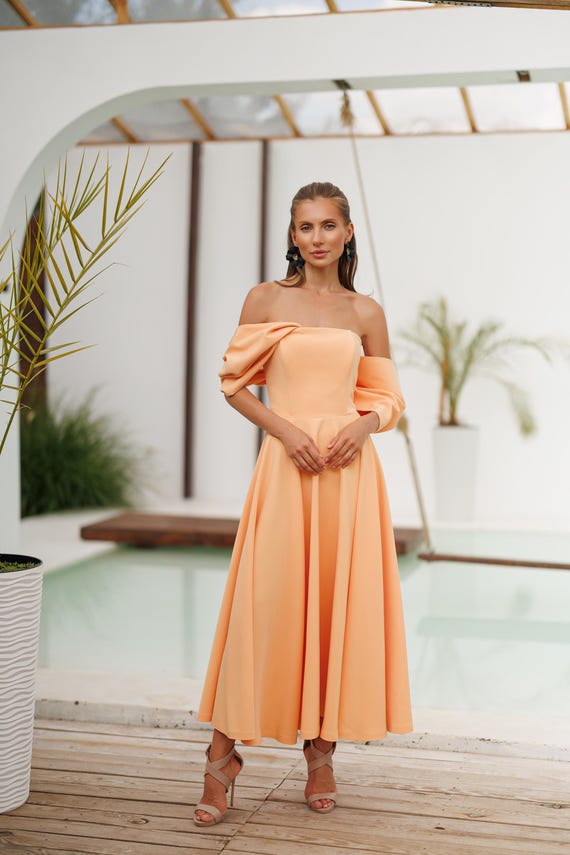 strapless peach bridesmaid dresses Mix Match Peach Bridesmaid Dresses: Buy Women's Dresses Online at STACEES
