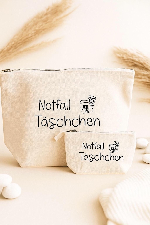 personalisierte Notfalltasche | Medikamententasche | Medikamentenaufbewahrung für Unterwegs | Medikamenten Organizer | Geschenk | Muttertag