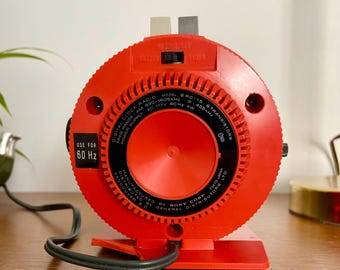 Vintage 1971 Sony Digimatic Clock Radio – Red Speedometer AM Radio