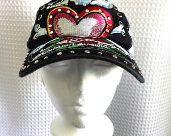 Vintage Ed Hardy Trucker Hat Y2K Tattoo Snapback Cap Christian Audigier
