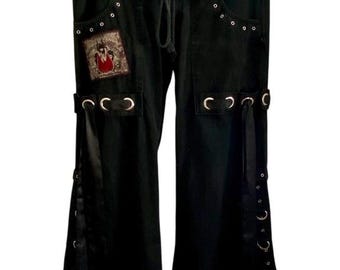 Tripp NYC Black Pants With Silver Zippers - Etsy