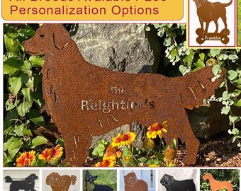 Golden Retriever Garden Stake, Dog Wall Art, Metal Garden Art, Garden Statues, Garden Ornaments, Dog Memorial, Dog Statue, Adopt a Pet