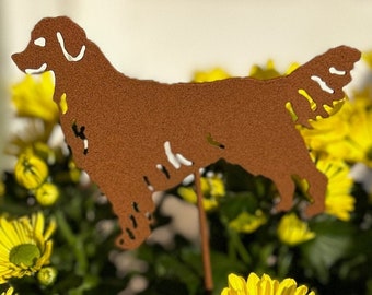 Golden Retriever Garden Markers, Plant Marker, Dog Remembrance Gift