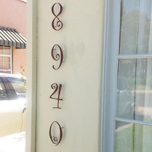 Set of 4 / Rustic House Numbers (2&quot; up to 8&quot;) Address Numbers, Modern House Numbers, Table Numbers