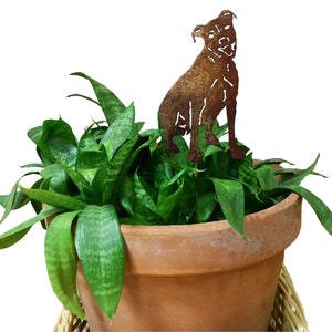 PitBull Plant Stake, Christmas Gift, Dog Memorial, Garden Markers, Dog Remembrance Gift