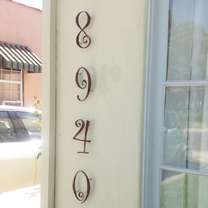 Rustic Metal House Numbers or Letters: 2-8 Inch, Table Numbers