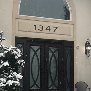 Set of 4 / Modern House Numbers, Address Numbers (2" up to 8")