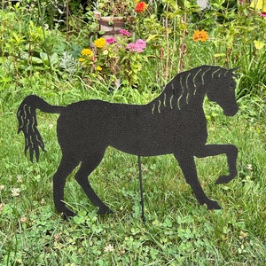 Horse Garden Stake or Wall Art, Metal Yard Art, Grave Marker, Memorial