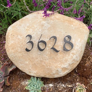 Metal House Numbers Set of 5: Pennybridge Font, USA Made