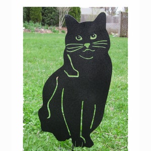 Cat garden stake