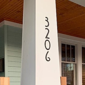Set of 4 / Mission Style Metal House Numbers or Letters (2&quot; up to 8&quot;) Address Numbers