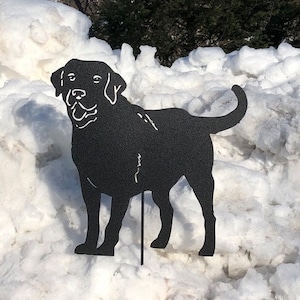 Labrador Retriever Garden Stake or Wall Art, Dog Memorial Idea, Dog Name Sign, Garden Art