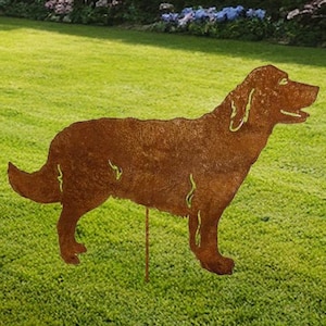 Golden Retriever Memorial or Wall Art, Pet loss gift, Garden gift, Creative Personalized Gifts